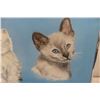 Image 4 : Two Framed Cat Paintings on Canvas, 24" x 18" and 16" x 20"