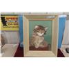 Image 6 : Two Framed Cat Paintings on Canvas, 24" x 18" and 16" x 20"