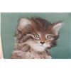 Image 7 : Two Framed Cat Paintings on Canvas, 24" x 18" and 16" x 20"