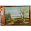Image 3 : Framed Painting on Canvas, Artist Name Visible in Photo, 22" x 25"