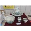Image 1 : Kenilworth England Pitcher, Basin, Chamber Pot, and More