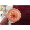 Image 5 : Victorian Bohemian Cranberry Glass Compote Dish with Hand-Painted Floral Motifs and Gold Trim