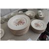 Image 2 : Fifty-Seven Place Setting, Antique Arvena Brick Oven Stoneware Dish Set
