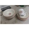 Image 3 : Fifty-Seven Place Setting, Antique Arvena Brick Oven Stoneware Dish Set