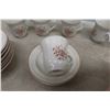 Image 4 : Fifty-Seven Place Setting, Antique Arvena Brick Oven Stoneware Dish Set