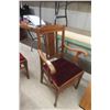 Image 8 : Quarter-Cut Oak Pedestal Dining Table with 10" Leaf and Six Chairs