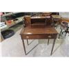 Image 1 : Walnut Writing Desk with Pull-Out Writing Surface, 41" x 30" x 18"