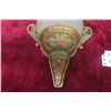Image 7 : Coal Oil Lamp in Cast Wall-Mount Bracket with Old Cast Wall Sconce