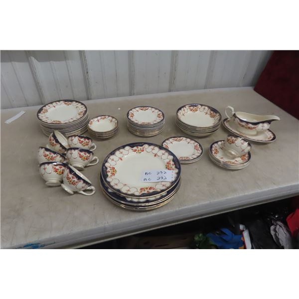 Myott, Son & Co. “Rosemary” Pattern English China – 65-Piece Set