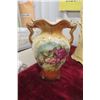 Image 117 : Porcelain Floral Two-Handled Urn, 12"