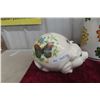 Image 2 : Large Piggy Bank with Porcelain Cream Can Umbrella Stand, 18" Tall