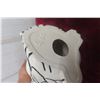 Image 5 : Porcelain Owl and Hand-Carved Wooden Cat, Both 14" Tall