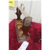 Image 5 : Locking Decanter Case with Key, No Bottle, and Two Wrought Iron Wine Bottle Holders