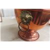 Image 2 : Six Copper Planters with Lion Head Handles, 9" Diameter