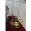 Image 2 : Group Of Antique Oil Lamps And Brass Kerosene Lantern