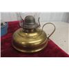 Image 3 : Group Of Antique Oil Lamps And Brass Kerosene Lantern
