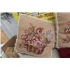 Image 5 : Four Decorative Cushions Including Two Cat Motifs and Two Floral