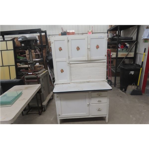 Painted Hoosier Cabinet, 67" x 40" x 26"