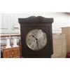 Image 2 : Antique German Cased Art Deco Grandfather Clock, 74" x 15 1/2" x 8 1/2"