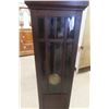 Image 3 : Antique German Cased Art Deco Grandfather Clock, 74" x 15 1/2" x 8 1/2"