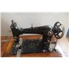 Image 2 : Antique Victorian-Era Treadle Sewing Machine With Ornate Wooden Cabinet