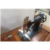 Image 3 : Antique Victorian-Era Treadle Sewing Machine With Ornate Wooden Cabinet