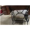 Image 6 : Antique Victorian-Era Treadle Sewing Machine With Ornate Wooden Cabinet
