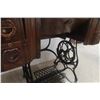 Image 7 : Antique Victorian-Era Treadle Sewing Machine With Ornate Wooden Cabinet