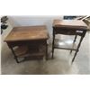 Image 1 : End Table, 24" x 27" x 21", with Stand and Drawer, Needs Repair