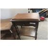 Image 4 : End Table, 24" x 27" x 21", with Stand and Drawer, Needs Repair