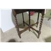 Image 2 : Antique Oak Barley Twist Folding Game Table – Restoration Project