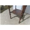Image 4 : Walnut Two-Tier Stand, 33" x 15" x 15"