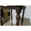 Image 5 : Walnut Two-Tier Stand, 33" x 15" x 15"