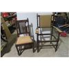 Image 1 : Two Barley-Twist Dining Room Chairs, One Cracked, One Missing Seat