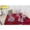 Image 1 : Arts and Crafts Irish Herring Bone Including Pitcher, Covered Butter Dish, Salt, Pepper, and Creamer