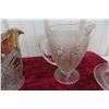 Image 2 : Arts and Crafts Irish Herring Bone Including Pitcher, Covered Butter Dish, Salt, Pepper, and Creamer