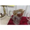 Image 4 : Arts and Crafts Irish Herring Bone Including Pitcher, Covered Butter Dish, Salt, Pepper, and Creamer