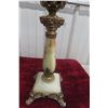 Image 3 : Victorian Art Nouveau Banquet Oil Lamp, 26" Tall