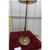 Image 6 : Antique Brass Victorian Floor Oil Lamp, Adjustable Height, No Glass