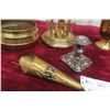 Image 6 : Vintage Brass Decor Lot – Anniversary Clock, Vase, and Accessories