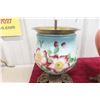 Image 8 : Etched Glass Lamp Part, Suitable for Use as Vase