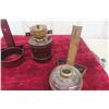 Image 6 : Assorted Antique and Vintage Kerosene Lamp Parts Including Wall Bracket Lamps and Glass Chimneys