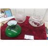 Image 1 : Three Lamp Shades, Base Diameters 6 1/2", 4", and 7"