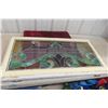 Image 5 : Stained Glass Window With Multicolor Panels, Approx. 40" x 21"