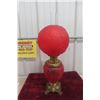 Image 1 : Gone With The Wind Style Red Satin Aladdin Lamp