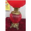 Image 3 : Gone With The Wind Style Red Satin Aladdin Lamp