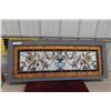Image 1 : Stained Glass Window With Multicolor Panels, Approx. 18" x 46"