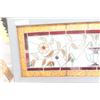 Image 2 : Stained Glass Window With Multicolor Panels, Approx. 18" x 46"