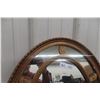 Image 2 : Decorative Oval Wall Mirror, Approx. 30" x 21"