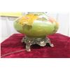 Image 5 : Hand-Painted Victorian-Style Parlor Table Top Hurricane Lamp